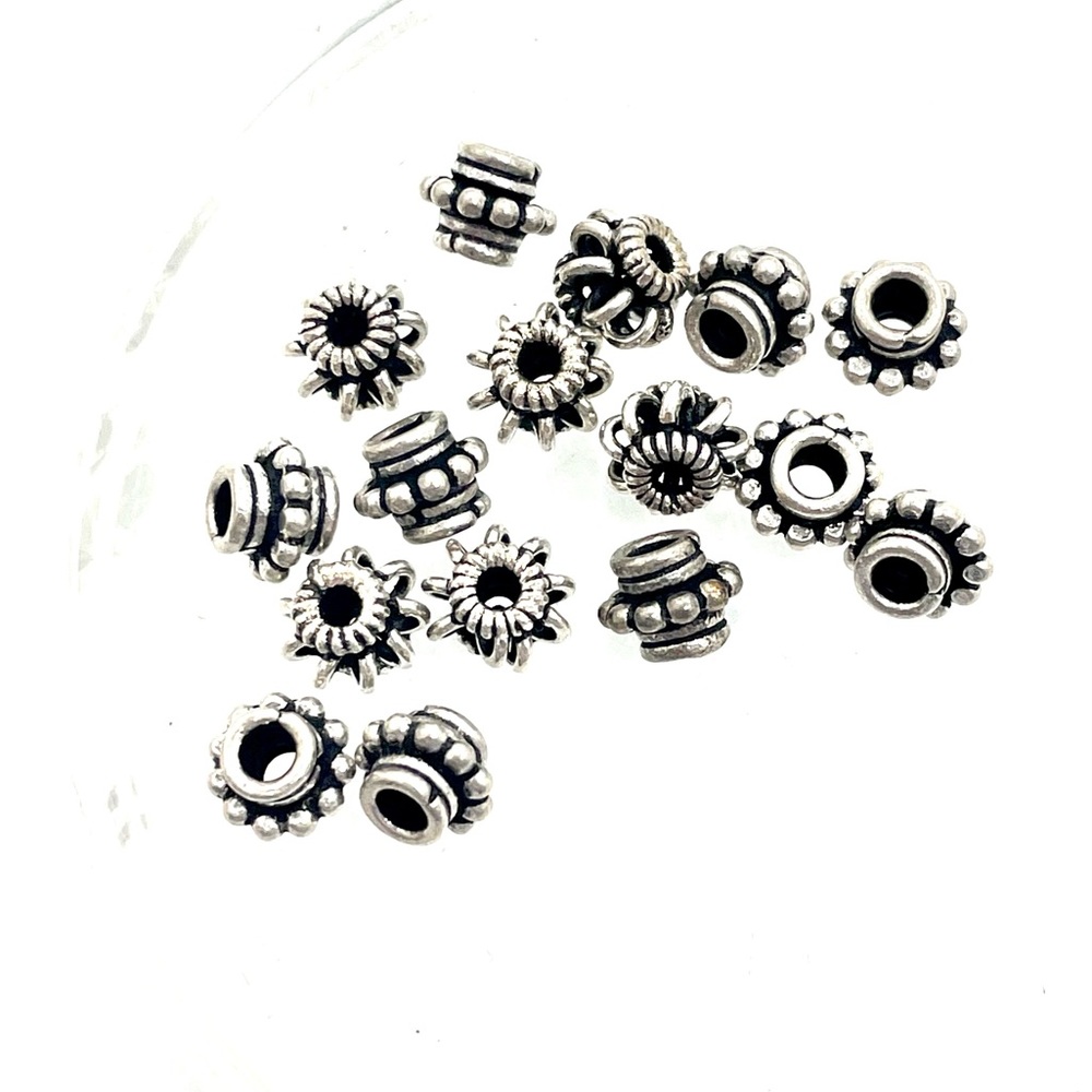 Sterling Silver Bali Spacer Beads
